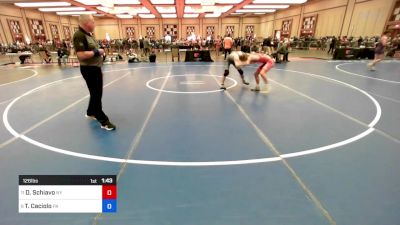 126 lbs Round Of 16 - Drew Schiavo, Ny vs Teagan Caciolo, Pa