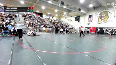 157 lbs Semifinal - Sergio Gomez, St. John Bosco vs Kevin Mendez, Santa Ana