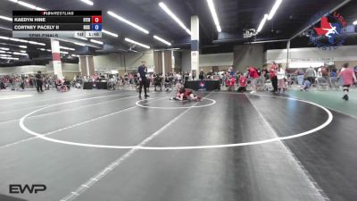 63 lbs Semifinal - Kaedyn Hine, Fitness Fight Factory Wrestling Club vs Cortney Pacely II, Rise Wrestling