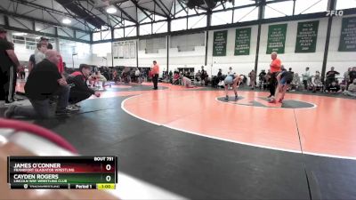 87-96 lbs Cons. Round 2 - James O`Conner, Frankfort Gladiator Wrestling vs Cayden Rogers, Lincoln Way Wrestling Club