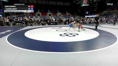 106 lbs Champ. Rd Of 64 - Zane Russell, OH vs Cason Craft, OK