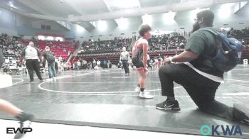 85 lbs Semifinal - Kahler Peugh, Owasso Takedown Club vs Zayvion Love, HURRICANE WRESTLING ACADEMY