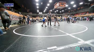 64 lbs 3rd Place - Braylen Jones, Newcastle Youth Wrestling vs Dustin Hampton, Noble Takedown Club