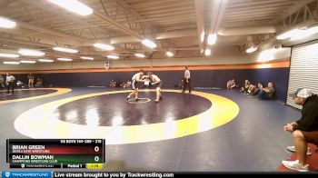 215 lbs Quarterfinal - Dallin Bowman, Champions Wrestling Club vs Brian Green, Devils Gate Wrestling