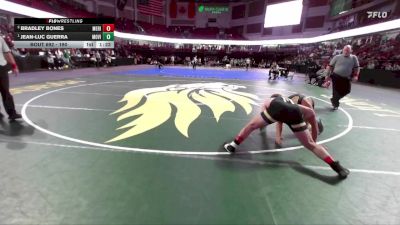 190 lbs 1st Place Match - Jean-Luc Guerra, Mountain View vs Bradley Bones, Meridian