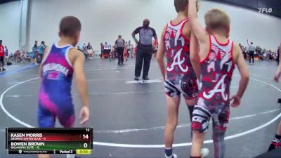 55 lbs Semis (4 Team) - Cooper Brown, Georgia United Blue vs Kyler Naifeh, Oklahoma Elite