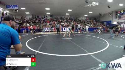 67 lbs Rr Rnd 2 - Hanna Lollis, Cowboy Wrestling Club vs Jaysten Wolfe, Team Nomad