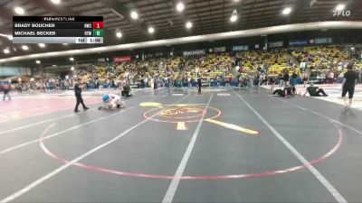 120 lbs Semifinal - Michael Becker, Howard Youth Wrestling vs Brady Boucher, Havre Wrestling Club