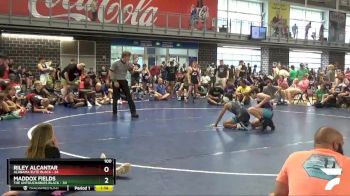 100 lbs Semis & 1st Wb (8 Team) - Riley Alcantar, Alabama Elite Black vs Maddox Fields, The Untouchables Black