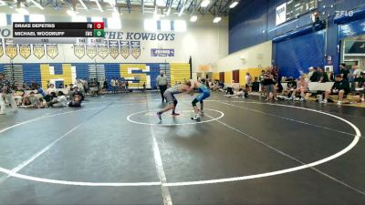150 lbs Round 7 (8 Team) - Michael Woodruff, Eagles WC vs Drake DePetris, Funky Monkey