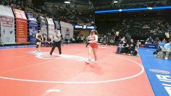 140 Class 2 lbs Champ. Round 1 - Ariel Biggs, Fort Osage vs Jordyn Seely-Manuel, Waynesville