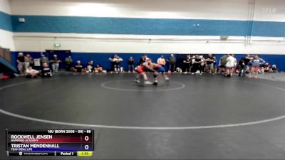 88 lbs Round 1 - Rockwell Jensen, Hammers Academy vs Tristan Mendenhall, Team Real Life