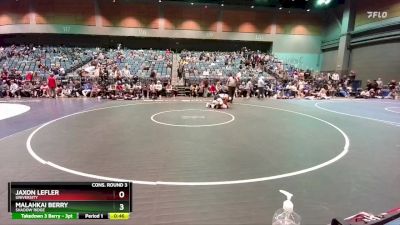 175 lbs Cons. Round 3 - Jaxon Lefler, University vs Malahkai Berry, Shadow Ridge