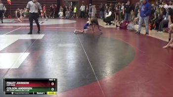 PW-8 lbs Semifinal - Finley Johnson, Mat Club vs Colson Andersen, Big Game Wrestling Club