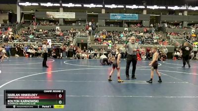 60 lbs Champ. Round 2 - Kolton Karnowski, Glenwood Wrestling Club vs Harlan Hinkeldey, Siouxland Wrestling Academy