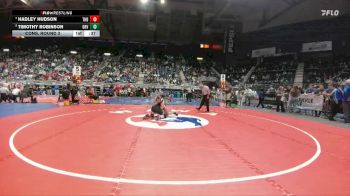 4A-175 lbs Cons. Round 3 - Hadley Hudson, Thunder Basin vs Timothy Robinson, Green River