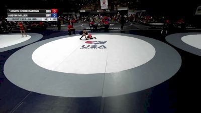 96 lbs Champ. Rd Of 16 - James Keoni Bareng, College Prep Wrestling Academy vs Austin Miller, USA Gold Wrestling Club
