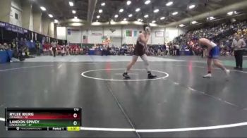 170 lbs Semis & 1st Wrestleback (8 Team) - Landon Spivey, Lincoln East vs Rylee Iburg, Columbus