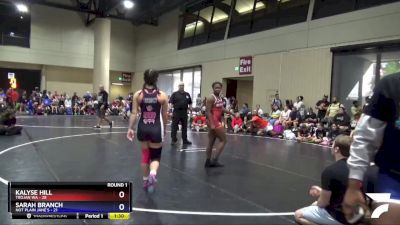 130 lbs Round 1 (6 Team) - Kalyse Hill, Trojan WA vs Sarah Branch, Not Plain Jane`s