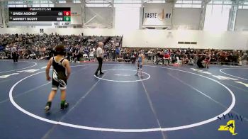 94 lbs Cons. Round 2 - Jarrett Scott, Warrior Warehouse Wrestling vs Owen Agoney, Club Not Listed