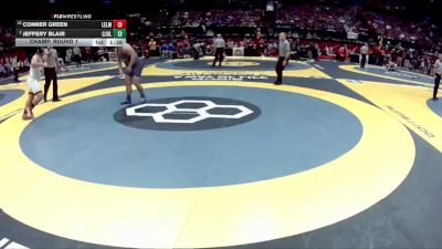 D2-285 lbs Champ. Round 1 - Conner Green, Logan Elm vs Jeffery Blair, Cham. Julienne