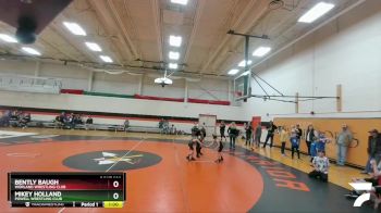 56 lbs Cons. Round 2 - Mikey Holland, Powell Wrestling Club vs Bently Baugh, Worland Wrestling Club