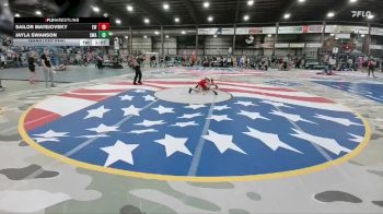 100 lbs Quarterfinal - Sailor Matejovsky, Eaglecrest Wrestling vs Jayla Swanson, Siouxland Wrestling Academy