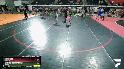 105 lbs Quarterfinal - Kiya Roe, Oregon vs Chloe Obuhanych, Hawaii