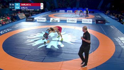 57 kg 1/2 Final - Alireza Sarlak, Iran vs Suleyman Atli, Turkey
