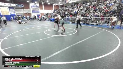 215 lbs Cons. Round 2 - Jesus Villanueva, Costa Mesa vs Robert Crowe, South Torrance