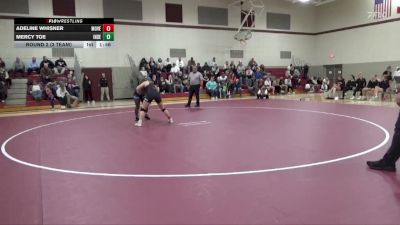 145 lbs Round 2 (3 Team) - Mercy Toe, Independence vs Adeline Whisner, Mount Vernon