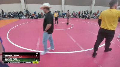 92-94 lbs Round 1 - Sawyer Farr, Apex Grappling Academy vs Braden Campa, Alamo City Wrestling Club