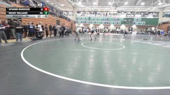 190 lbs Quarterfinal - Jovanni Mansour, Granite Hills vs Brady Williams, Walnut