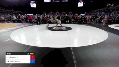 157 lbs Quarters - Isaias Jimenez, AZ vs Kael Voinovich, IA