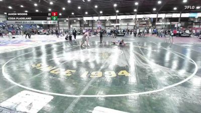 215 lbs Semifinal - Jaxon Woods, Cobbler Kids vs Coda Fladeland, Stanley Wrestling Club