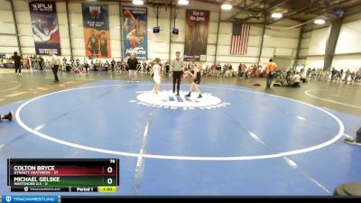 76 lbs Rd# 4- 2:00pm Friday Final Pool - Colton Bryce, Dynasty Deathrow vs Michael Gelske, Westshore D.S