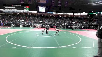65 lbs Cons. Round 3 - Logan Malicki, BUC2 vs Kashton Warner, WEWA