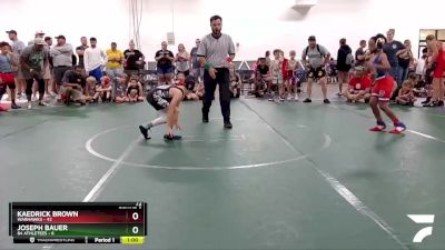 72 lbs Round 6 (8 Team) - Kaedrick Brown, Warhawks vs Joseph Bauer, 84 Athletees