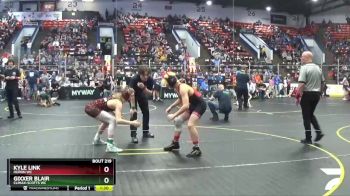 122 lbs Champ. Round 2 - Kyle Link, Huron WC vs Gixxer Blair, Climax-Scotts WC