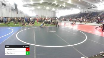 73 lbs Consi Of 8 #2 - Andres Cortes, Rancho Bernardo WC vs Javen Garcia, Desert Dogs WC