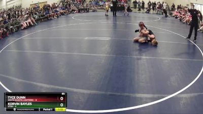 85 lbs Finals (8 Team) - Korvin Bayles, Utah vs Tyce Dunn, South Dakota Lightning