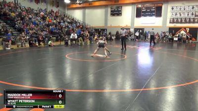 60 lbs Round 1 - Wyatt Peterson, DC Elite vs Maddox Miller, Tiger Wrestling Club