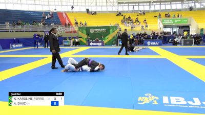 ANY KAROLINE FERREIRA SANTOS vs ALANIS DINIZ 2024 Brasileiro Jiu-Jitsu IBJJF