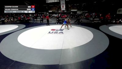 165 lbs Cooper Culver, NAWA - North Area Wrestling Association vs Julian Cordova, SDIKWA - San Diego-Imperial Kids Wrestling Association