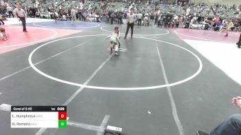 52 lbs Consi Of 8 #2 - Luke Humphreys, Greenwave Youth WC vs Hunter Romero, Greenwave Youth WC