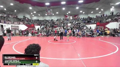 56 lbs Quarterfinal - Sawyer Imfeld, Highland Wrestling Club vs Eli Michael, Contenders Wrestling Academy