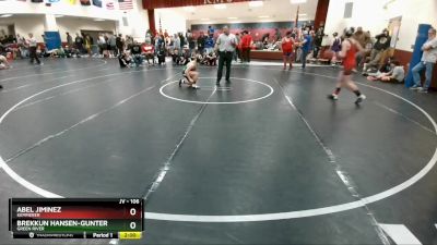 106 lbs Quarterfinal - Abel Jiminez, Kemmerer vs Brekkun Hansen-Gunter, Green River