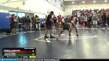138 lbs Champ. Round 2 - Joshua Ross, Colony High School vs Marco A Morales, Eleanor Roosevelt