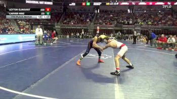 1A-113 lbs 7th Place Match - Leyton Elmquist, Audubon vs Carver Hinz, Jesup