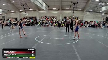 90 lbs Semifinal - Blake Andres, Hillbilly Hammers vs Lucas Kunkel, Mavericks